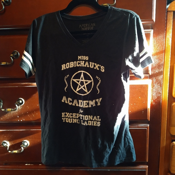Hot Topic Tops - AHS Miss Robichaux Academy baseball tee Large